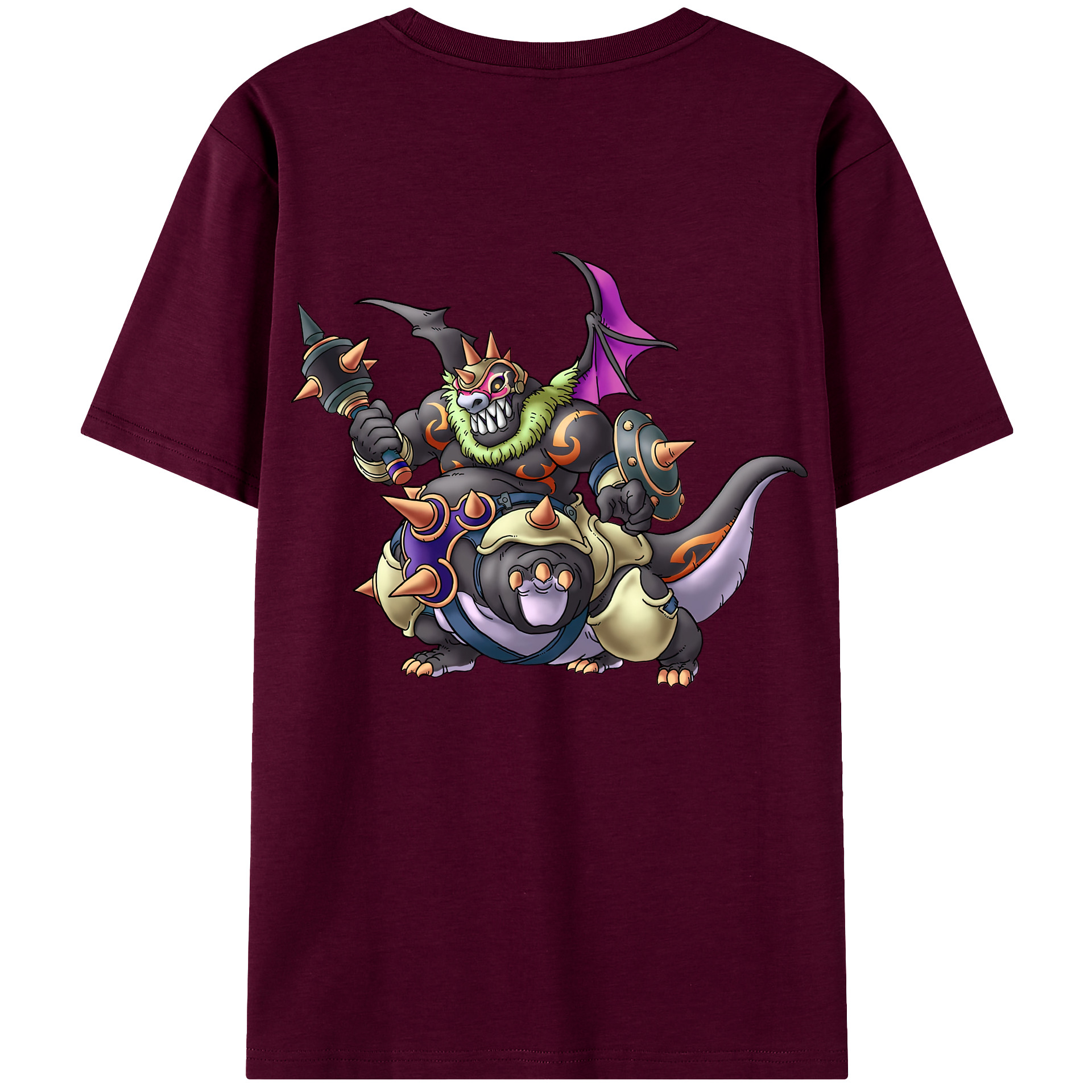 （画像用） ドラゴンクエスト Doragon Kuesuto Dragon Quest レディース半袖Tシャツ(バックプリント)